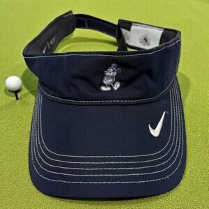 Disney Parks Nike Mickey Mouse Visor Blue Dri-FIT Golf Hat Adjustable Travel OS